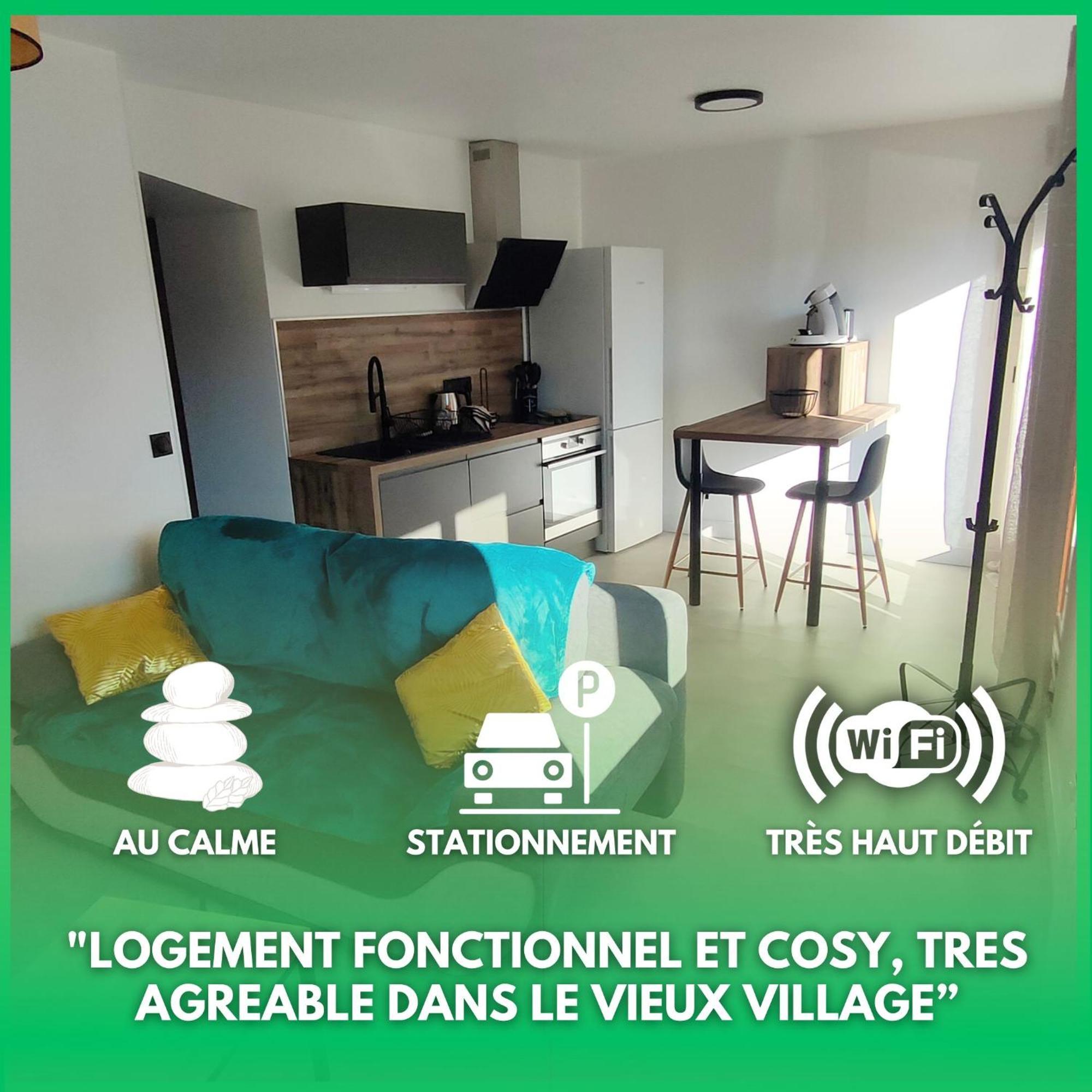 L'Escale Zen # Parking - Wifi Fibre - Au Calme Apartment Challes-les-Eaux Luaran gambar